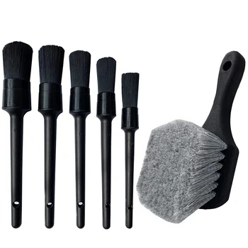 

Car Beauty Tools Soft Bristle Car Wash Brush Small Hair Brush Wheel and Tire Brush Detail Brush