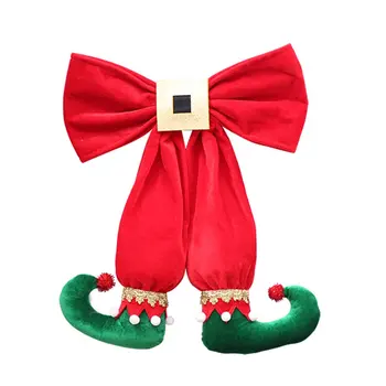 

Lovely Classic Stockings Hangings Christmas Tree Ornament for Ornament Vovoamy Christmastree Bow Elf Boots Hanging Ornament