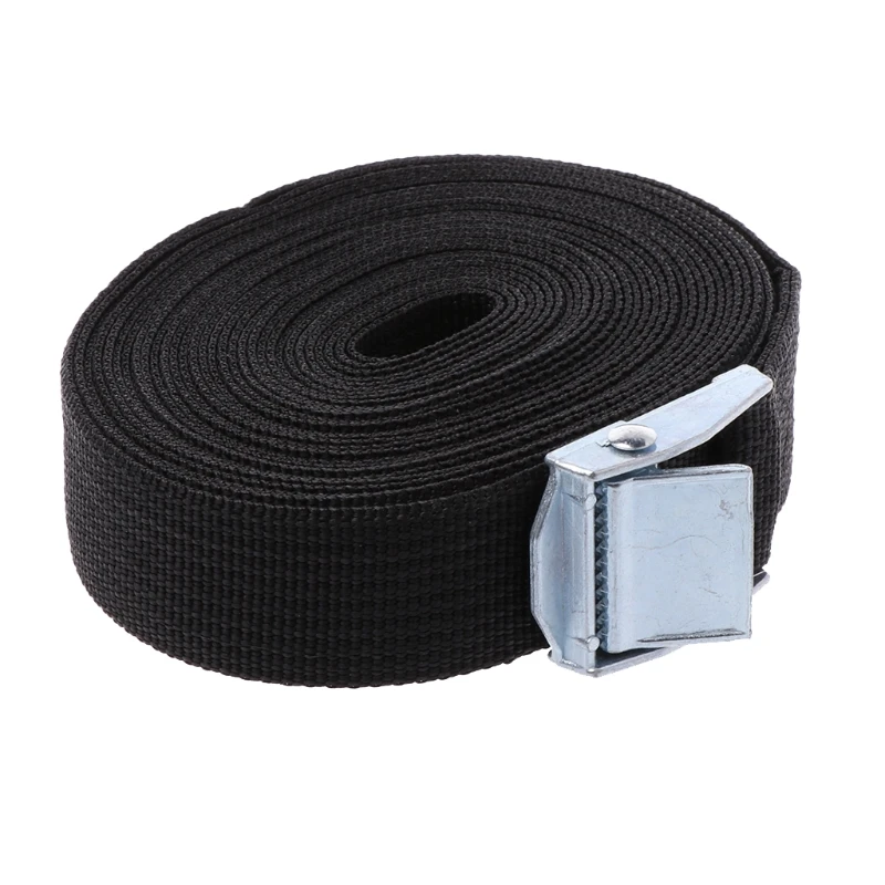 5M Adjustable Metal Buckle Nylon Pack Cam Tie Down Lash Luggage Belt Strap LF 