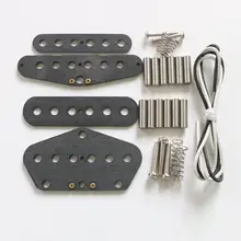 Donlis tl гитарный пикап наборы для плоской работы шеи и моста/упаковка с Alnico 5 стержней гитарные звукосниматели prewired электрогитары Запчасти для звукоснимателя