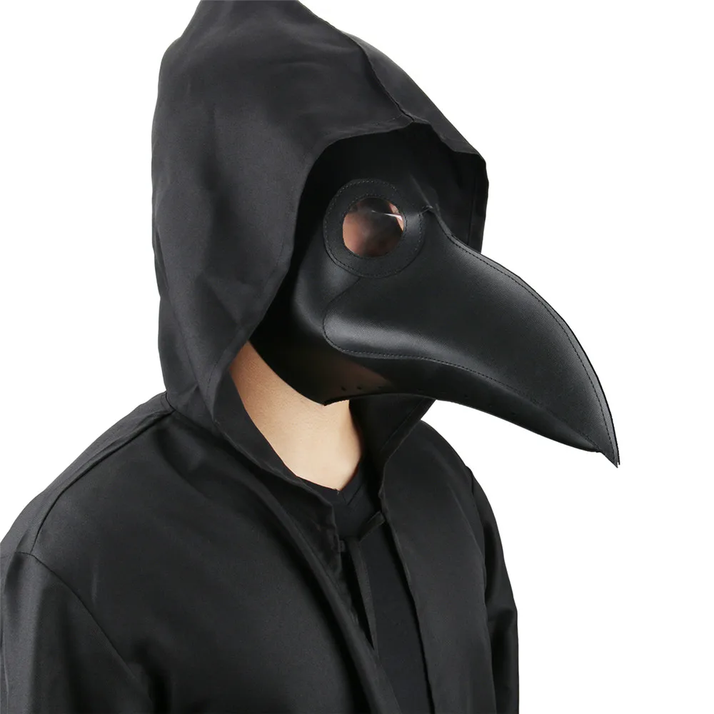 Vintage Steampunk Plague Doctor Masks PU Leather Birds Beak Masks Gothic Masquerade Ball Masks Halloween Cosplay Props (7)