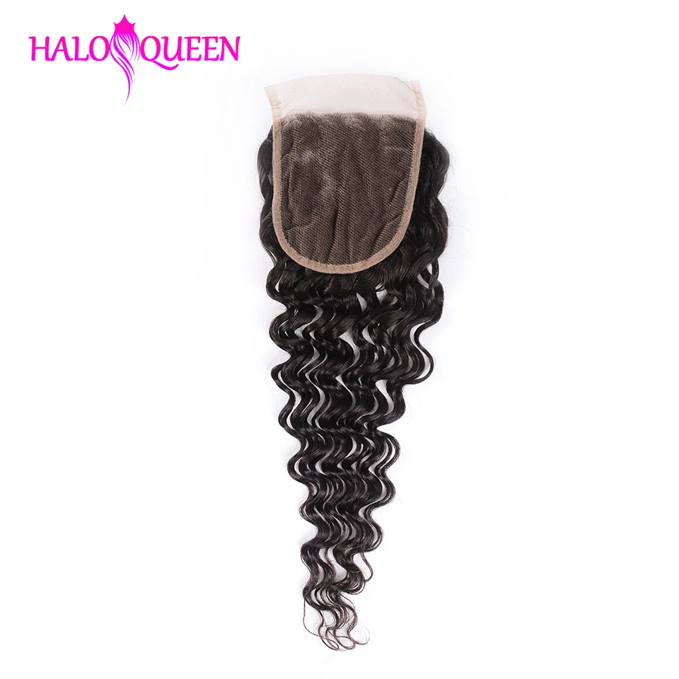 feixes de cabelo humano com fechamento extensão