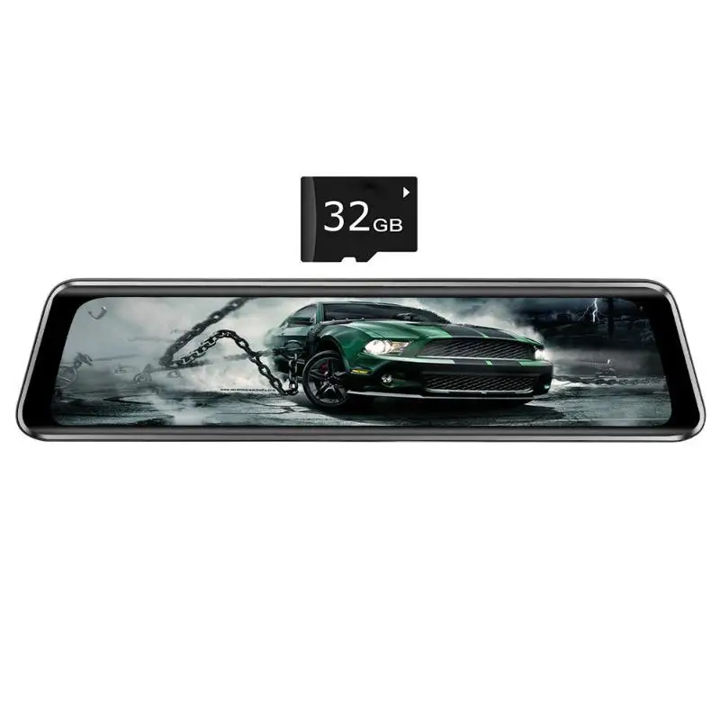 with 32GB TF 4G Android 8,1 FHD 1080P 11,66 дюймов Автомобильный видеорегистратор Камера заднего вида зеркало 2 объектива WiFi gps ADAS видеорегистратор 32G широкоугольный - Название цвета: with 32GB TF
