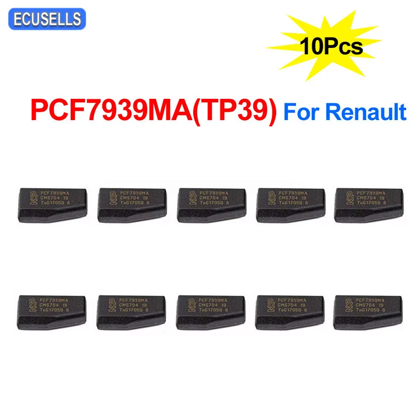 10 шт./лот авто ключ углеродный чип транспондера пустой PCF7939MA(TP39) для Renault Dacia Duster Logan Sandero