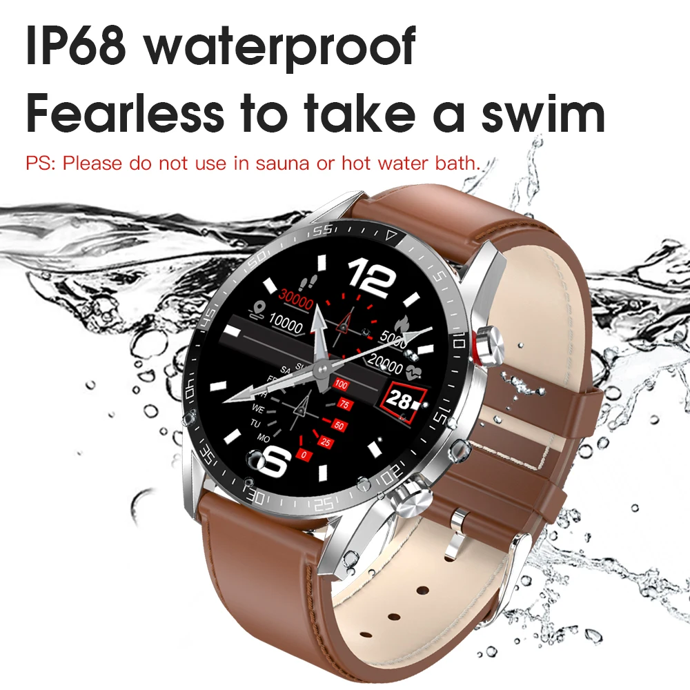 US $32.00 2020 New Ecg Smart Watch Men 360360 High Resolution Ip68 Waterproof Smartwatch For Android IOS Phone Sports Fitness Watches