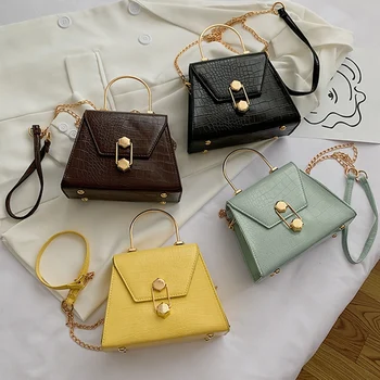 

Stone Pattern PU Leather Crossbody Bags For Women 2021 Fashion Small Cross Body Brand Designer Lady Shoulder Bag Luxury Handbags