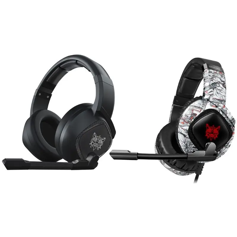 

Gaming Headset with Mic Noise Isolating Deep Bass Surround Over-Ear Headphones with LED Lights