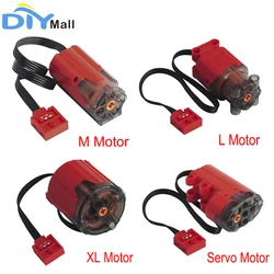 Servomoteur diamant rouge amélioré, pour pièces MOC, moteur M/L/XL, Compatible avec Legoeds, fonction d'alimentation, blocs MOC 
