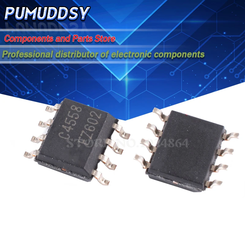 20 шт JRC4558D SOP8 NJM4558D SOP 4558 SMD 4558D JRC44558 двойной ИМС операционного усилителя |