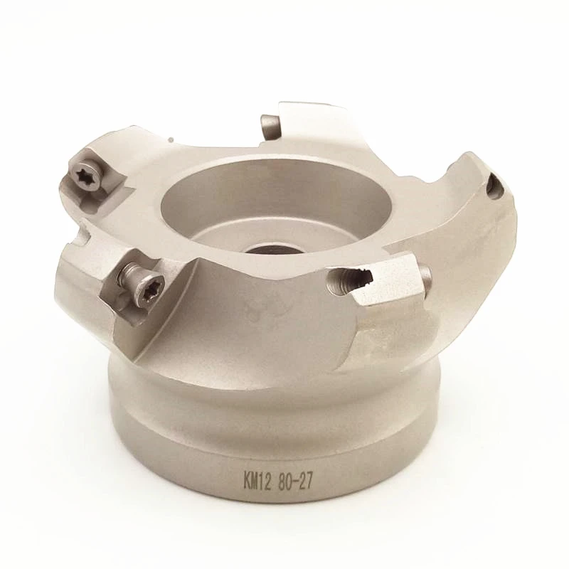 

1pc KM12 50mm 63mm 80mm 100mm 125mm 160mm 45 degree shell milling cutter for SEKT1204 tungsten carbide insert KM12 face mill