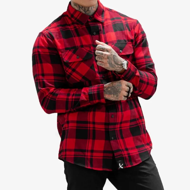 

2020Autumn plaid shirt men's spring and autumn leisure thin coat men's long sleeve shirt student fashion inch shirt autumn wear