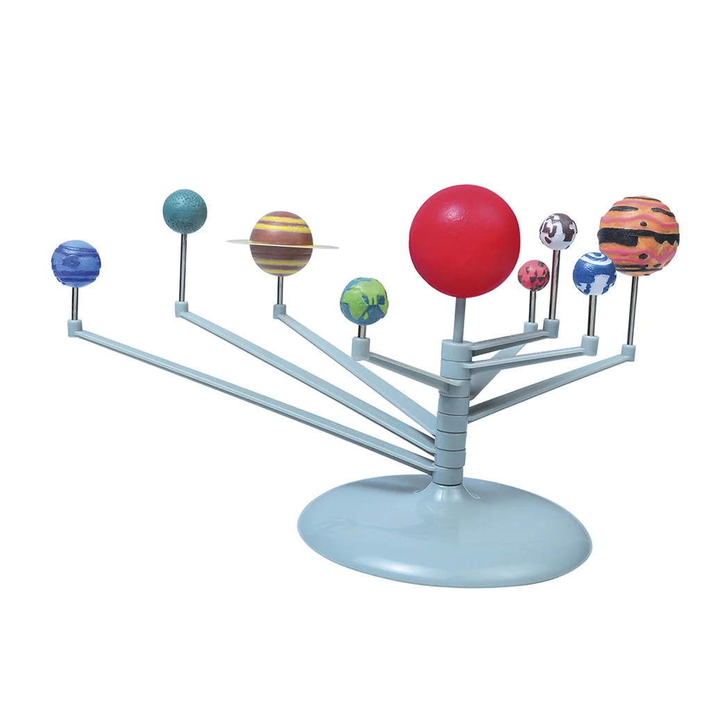 Kids DIY Solar System Planets Model Toy Science Planetarium Preschool Educational Toy - Size 21.5x18.2x6.5CM/8.5x7.2x2.56in