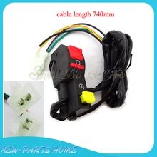 Электрический стартер для внедорожного мотоцикла, руль для запуска и остановки квадроцикла, кнопка выключателя с 4 проводами, грязи, мотора, велосипеда