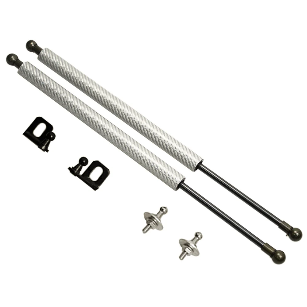 silver carbon fiber Для Suzuki Wagon R шестое поколение MH35S MH55S- передний капот модифицированный ремонт газовый пружинный подъемник поддерживает Распорки штанги амортизаторы - Цвет: silver carbon fiber