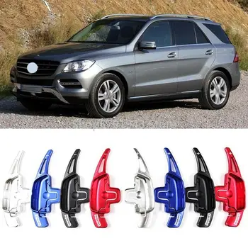 

2PCS Car Alloy Add-On Steering Wheel DSG Paddle Shifters Extension For Mercedes Benz ML350 ML500 ML550 2012-2015