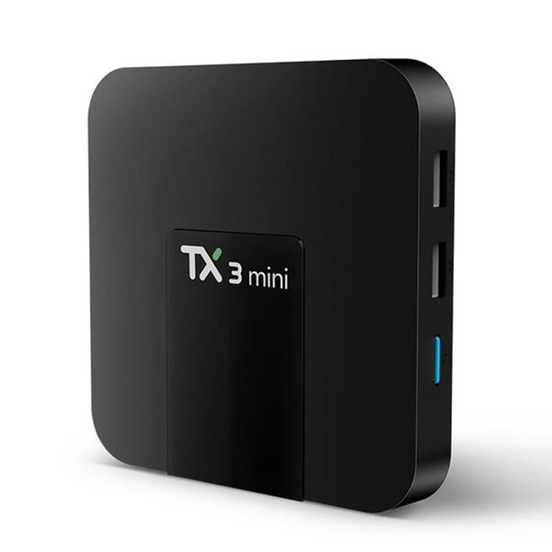 TX3 Мини Android 7,1 tv Box Smart tv H2.65 IP tv 4K телеприставка Мультимедийный проигрыватель с IPTV Amlogic S905W 2G 16G Tanix box