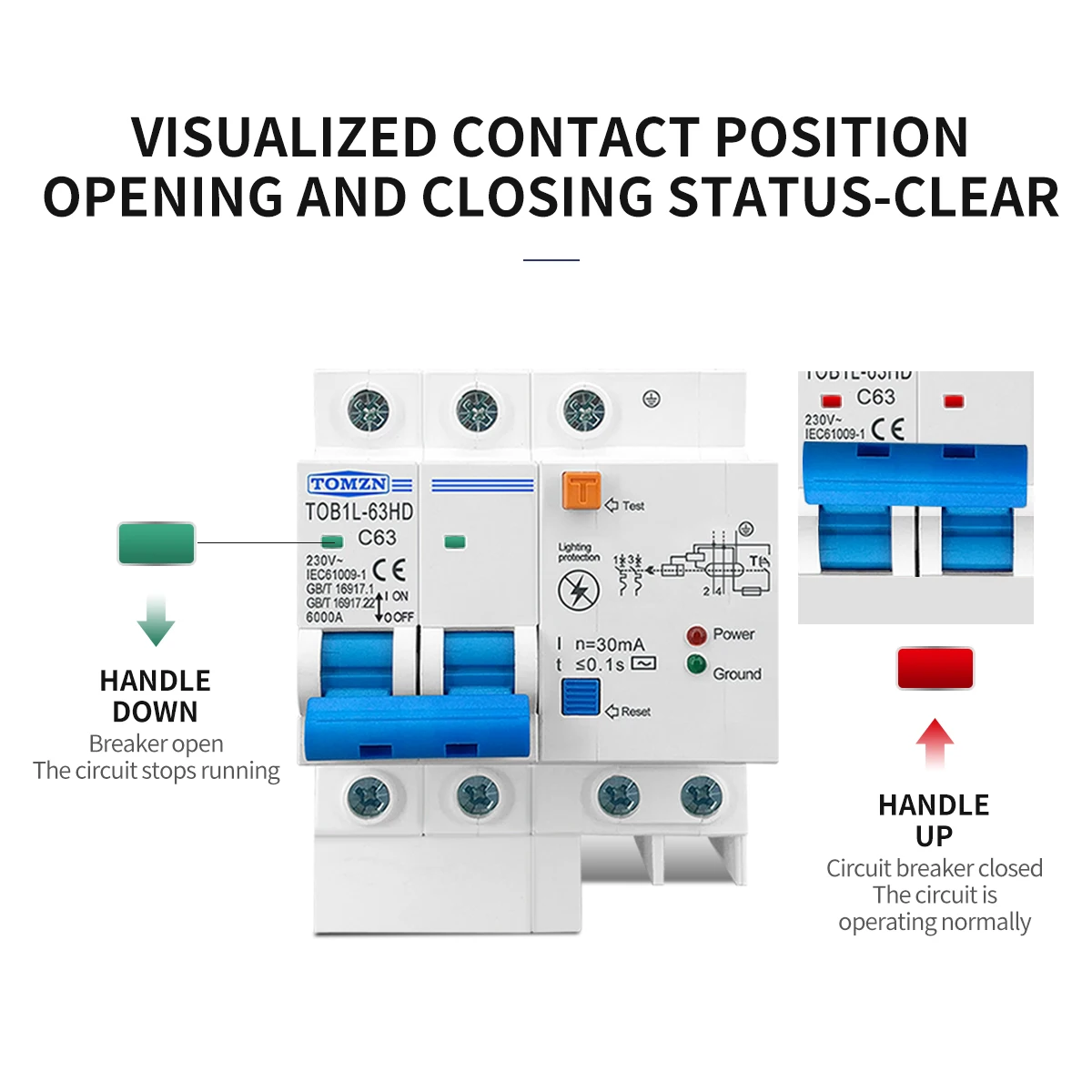interruptor atual residual do interruptor principal protetor 05