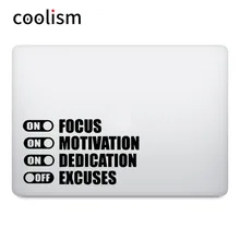 Мотивационная Цитата наклейка для ноутбука Apple Macbook Наклейка Pro Air retina 11 12 13 15 Mac поверхность книги Виниловая наклейка для ноутбука