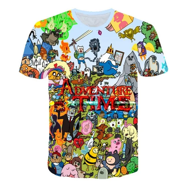 Новая летняя футболка для мужчин и женщин с 3D принтом «ТВ-анимация» Повседневная модная футболка с короткими рукавами детская футболка - Цвет: TS8101