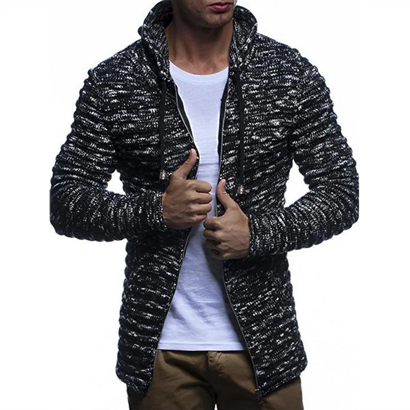 Winter keep warm men hooded sweater zipper cardigan mens sweaters slim fit pullover men classic wool knitwear pull homm coat Winter keep warm men hooded sweater zipper cardigan mens sweaters slim fit pullover men classic wool knitwear pull homm coat