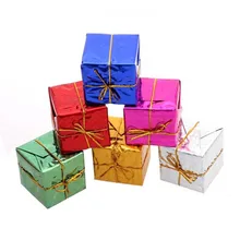Mini 12pcs Kerst Ornamenten Foam Geschenkdoos 2019 Gift Xmas Tree Opknoping Party Mooi Decor Voor Thuis Nieuwjaar(China)