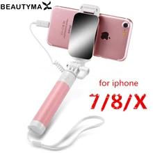 Зеркало, селфи-Палка для iphone 11 pro max Lighting Plug, селфи палка, выдвижная селфи палка, монопод для iphone X XS MAX XR