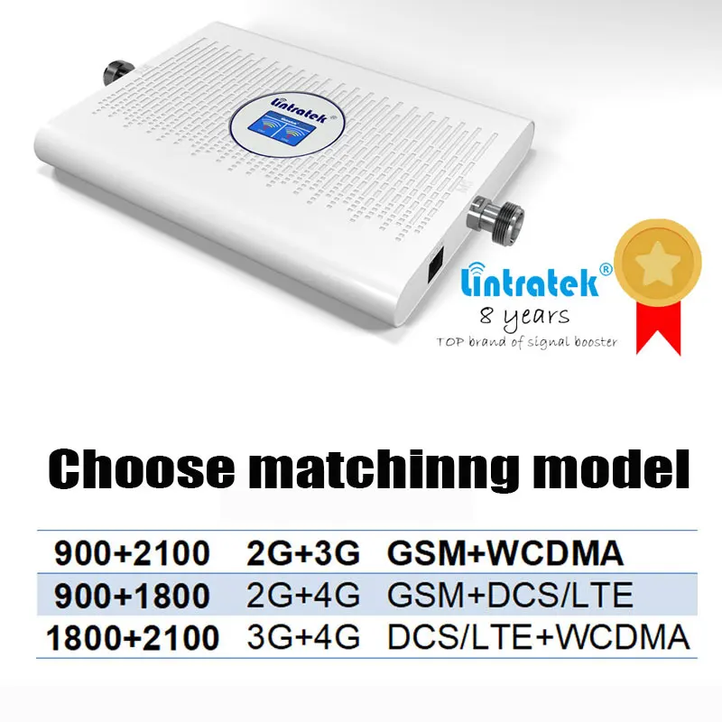 lintratek 70dB 3G 4G Dual band cellular amplifier