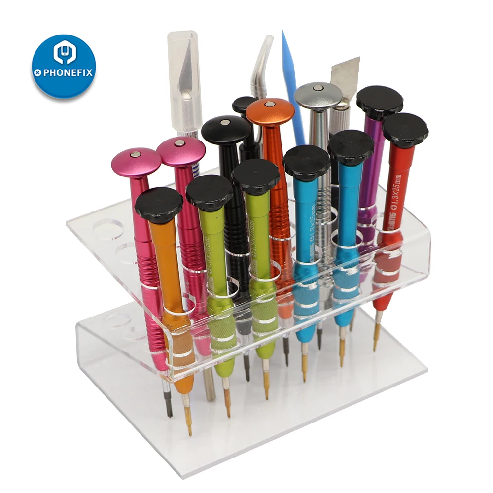 PHONEFIX Screwdriver Storage Box Acrylic Tool Box Components/Parts/Electronics Tool Kit Mobile Phone Repair Holder Storage Boxes PHONEFIX Screwdriver Storage Box Acrylic Tool Box Components/Parts/Electronics Tool Kit Mobile Phone Repair Holder Storage Boxes