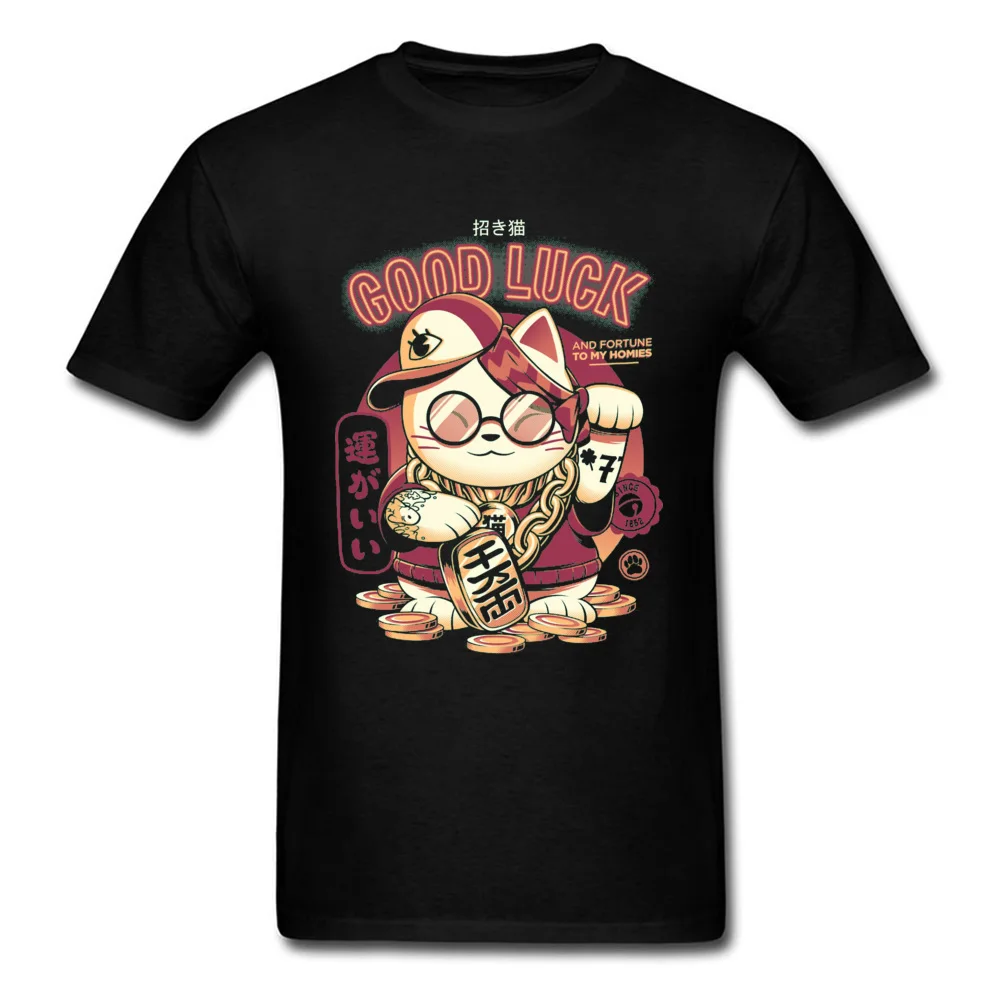 

Tyburn Good Luck Cat Kawaii Tshirts Fat Kitten Fortune Cats Cute Graphic Funny Fashion Fashionable Cotton T Shirt Best Gift