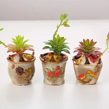 Ваза керамическая искусственный цветок растение мульти-горячий растение декоративный искусственный цветок балкон