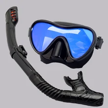 Профессиональные маски для подводного плавания Набор для снорклинга Силиконовая юбка для взрослых Сухая трубка для взрослых Противотуманные очки Очки Плавание Рыбалка Оборудование для бассейна