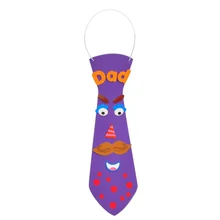 Сделайте свой собственный день отца выразительный галстук комплект галстук праздник DIY