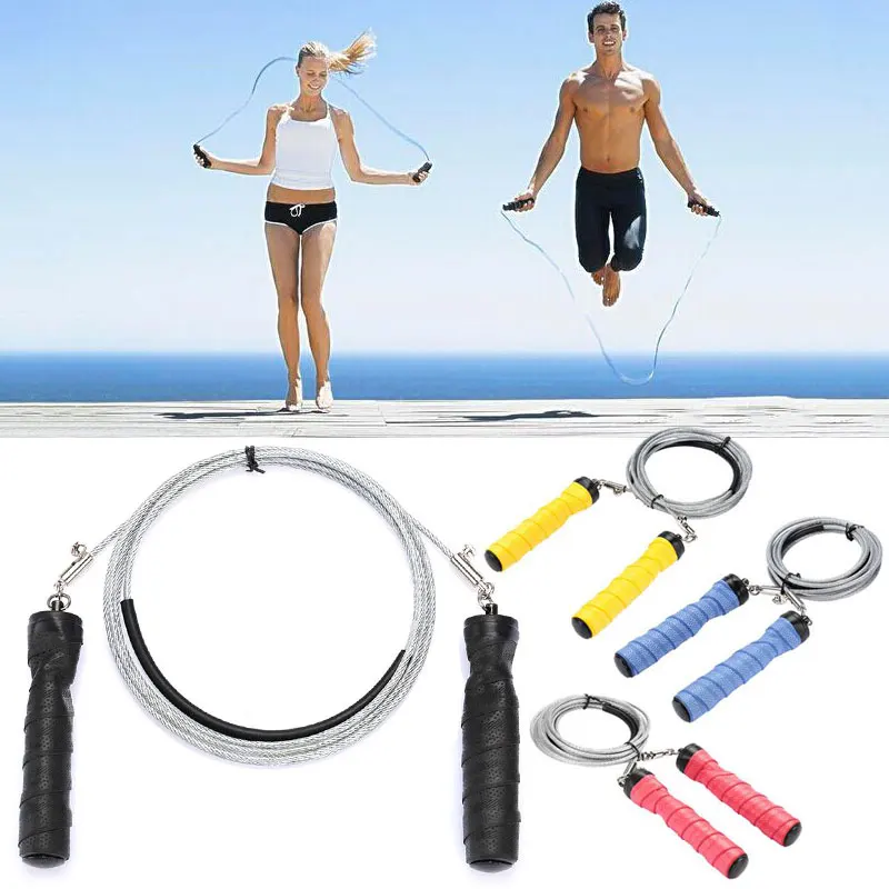 Jump Rope Steel Wire Double Ring Sports Adjustable Speed Rope Skipping