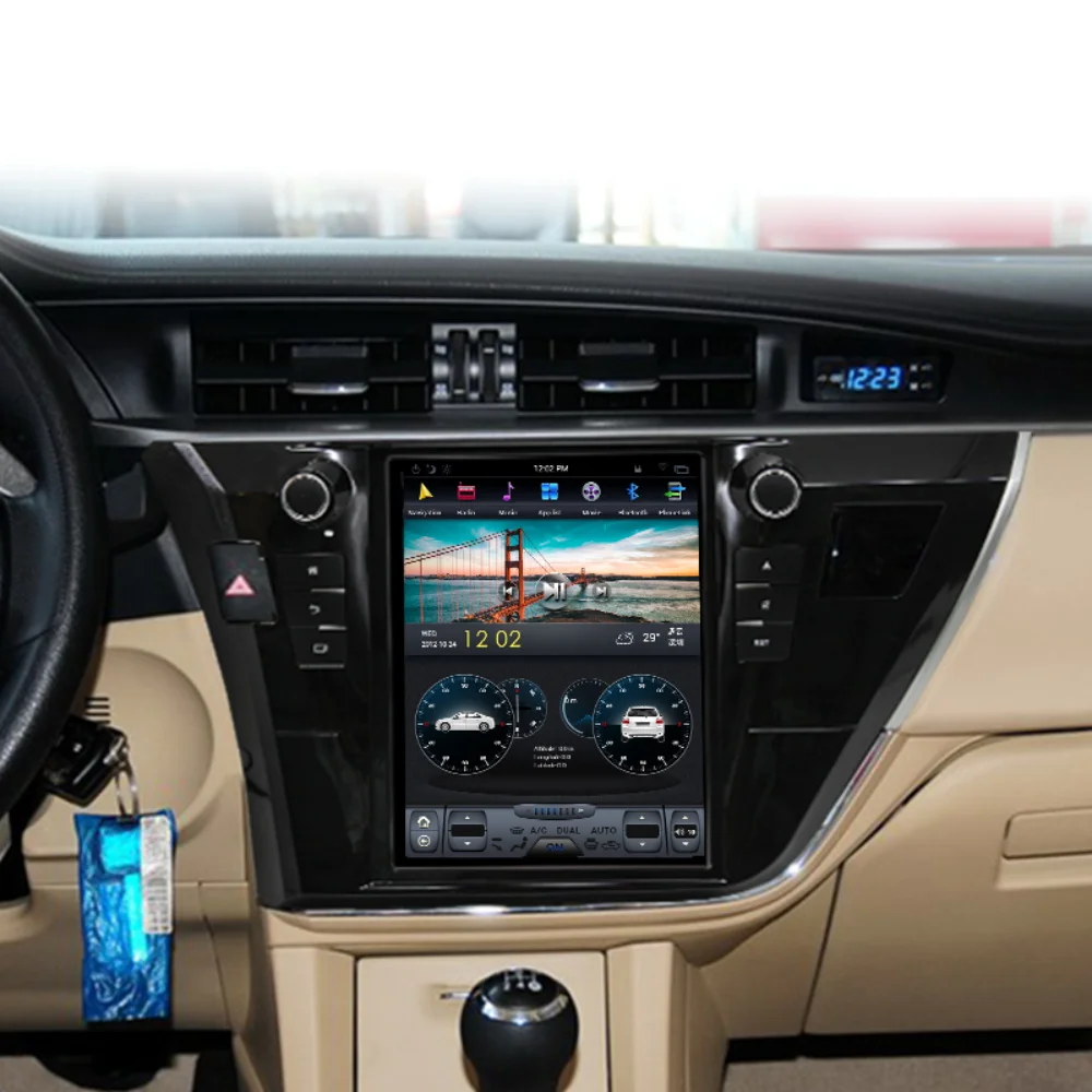 Android 9,0 Tesla стиль 10,4 ''вертикальный экран Автомобильный gps навигатор для Toyota Corolla+ головное устройство мультимедийный плеер радио