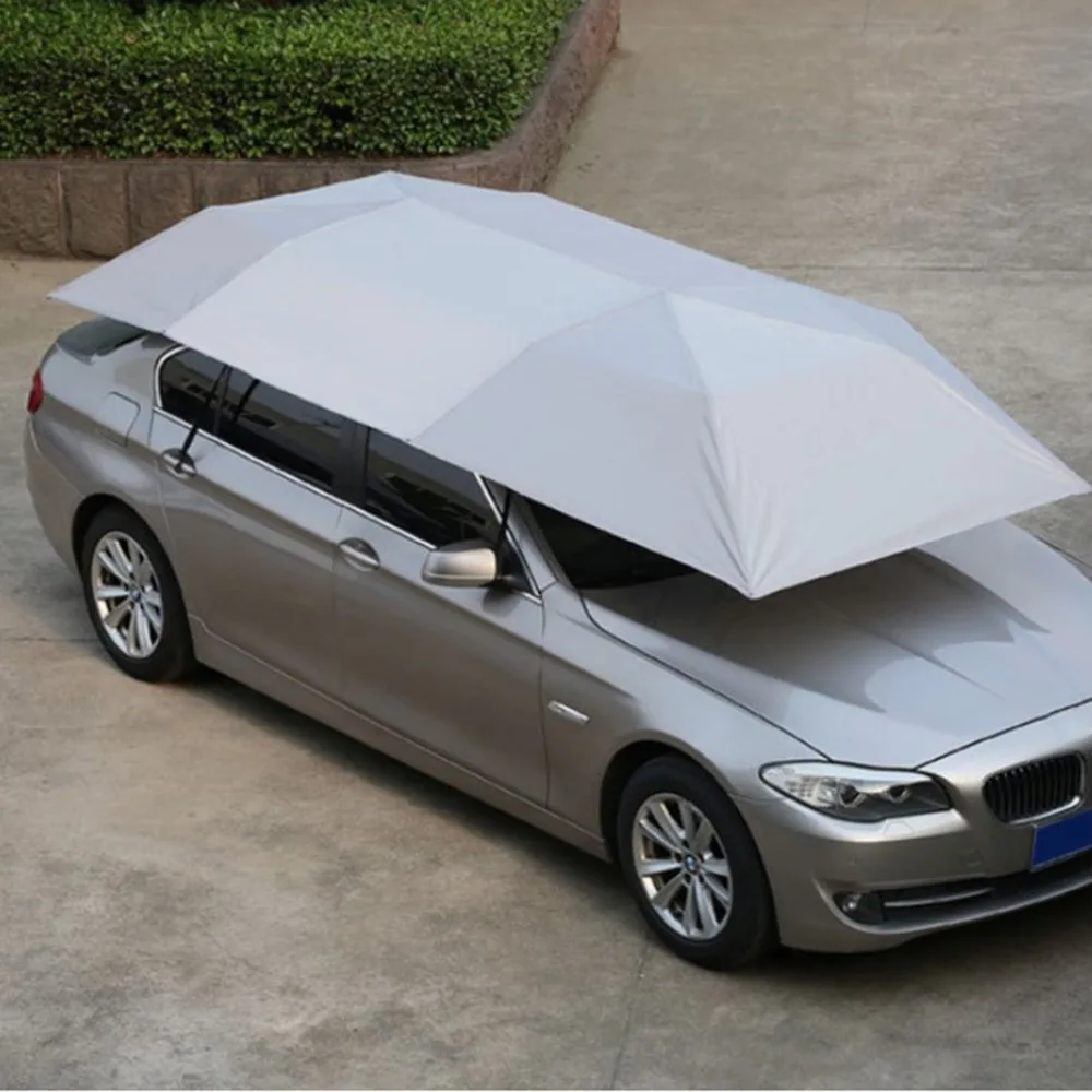 

Automatic Car Tent Umbrella with Remote Control Foldable Anti-UV Car Movable Carport Sun Shade Canopy Cover Universal