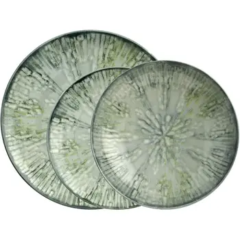 

Arthur Krupp (Sambonet Rosenthal) 67351GA2 Fusion Grey Porcellana - Servizio piatti, 12 pz