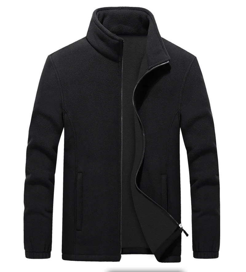 Большие размеры 6XL 7XL-9XL Мужская Флисовая тактическая куртка из мягкой кожи с соединением тепловых видов спорта мужское туристическое горное пальто мужские армейские куртки - Цвет: black