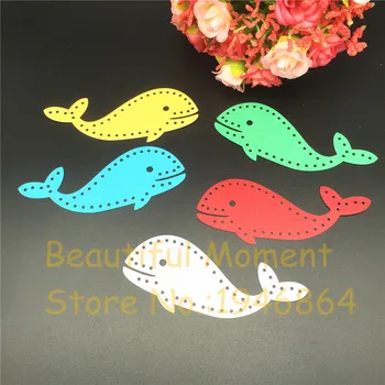 

50pcs Laser Cut Whale Table Name Place Cards Favor Table Name Message Wish Card Baby Shower Wedding Birthday Party Supplies