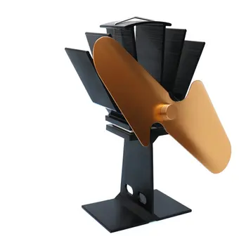 

2 Blades Heat Powered Stove Fan Home Silent Heat Powered Stove Fan Ultra Quiet Wood Stove Fan Fireplace Fan