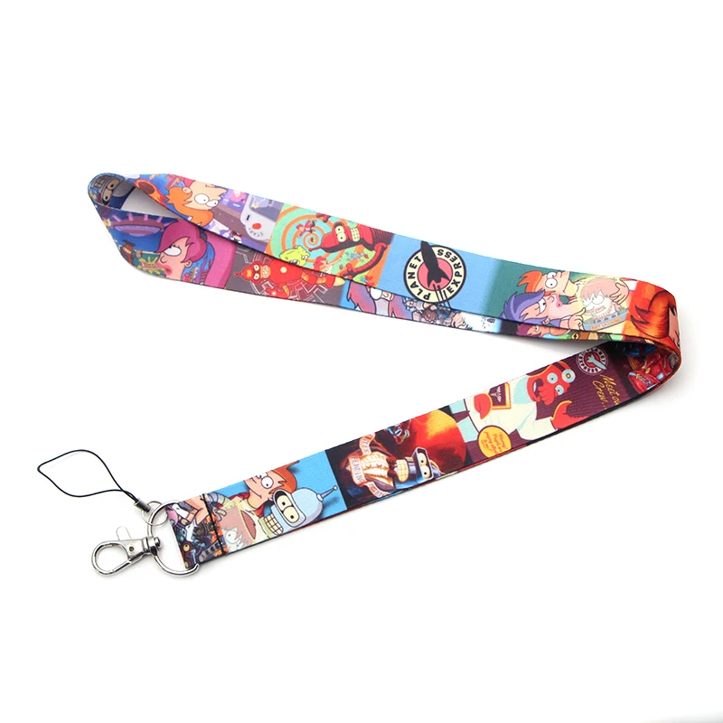 PC129 Futurama бейдж со шнурком ID Lanyards/Мобильный телефон Веревка/ключ нашейные ремешки Ремешки