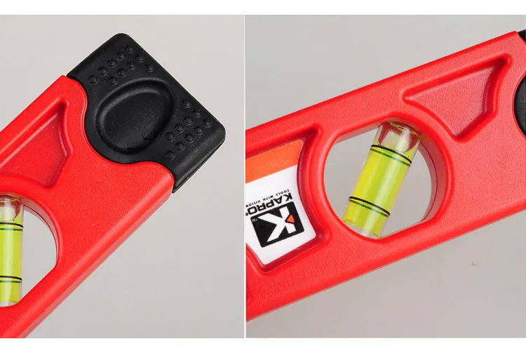 KAPRO Magnetic Spirit Level Ruler Mini Portable Torpedo Water Level Indicator Triple Bubble Measurement Tool Triple Bubble 23cm (5)