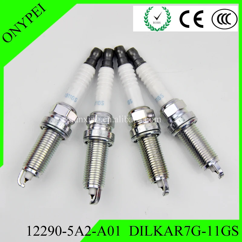 12290 5A2 A01 DILKAR7G11GS 4 шт. иридиевая Свеча зажигания для Honda Accord Civic Acura ILX DILKAR7G 11GS|Свечи и