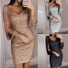 BacklakeGirls сверкающие пикантные V образным вырезом Ленточки рукав сплошной Цвет Короткие коктейльные платья «Холодное торжество», расшитое пайетками; обувь для ночного клуба платье коктейль Elbiseleri