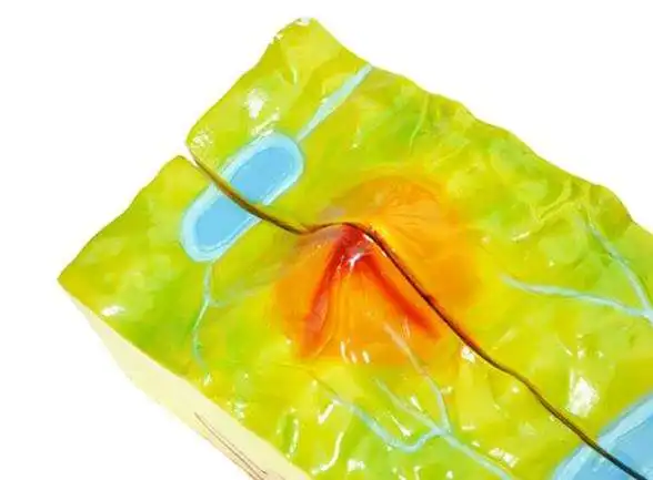 Volcano model junior high school geography experimental equipment volcanic eruption structure landform