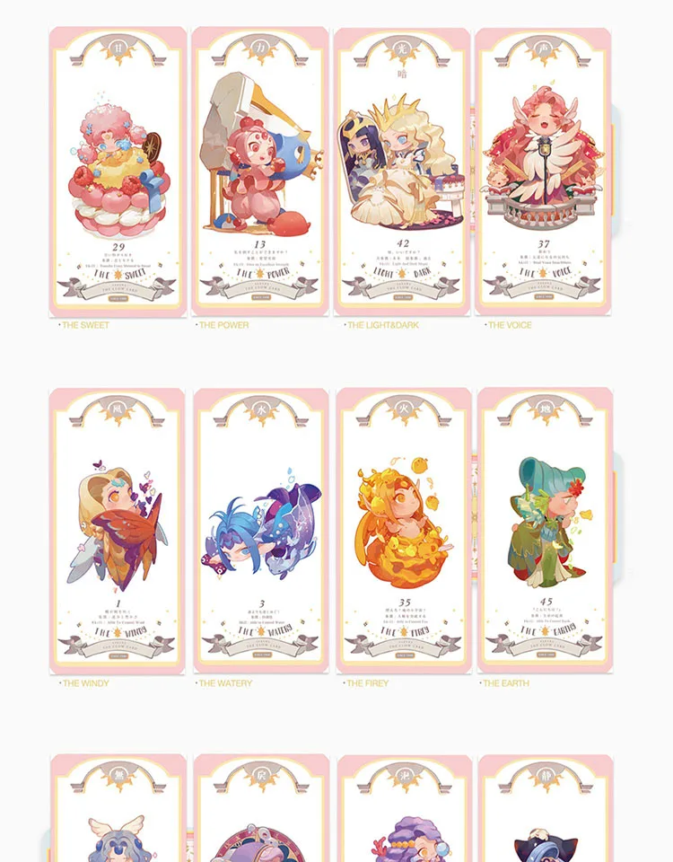 Аниме Cardcaptor карты Captor Sakura Клоу карты Косплей карты Таро игральные набор для покера сувенирный подарок