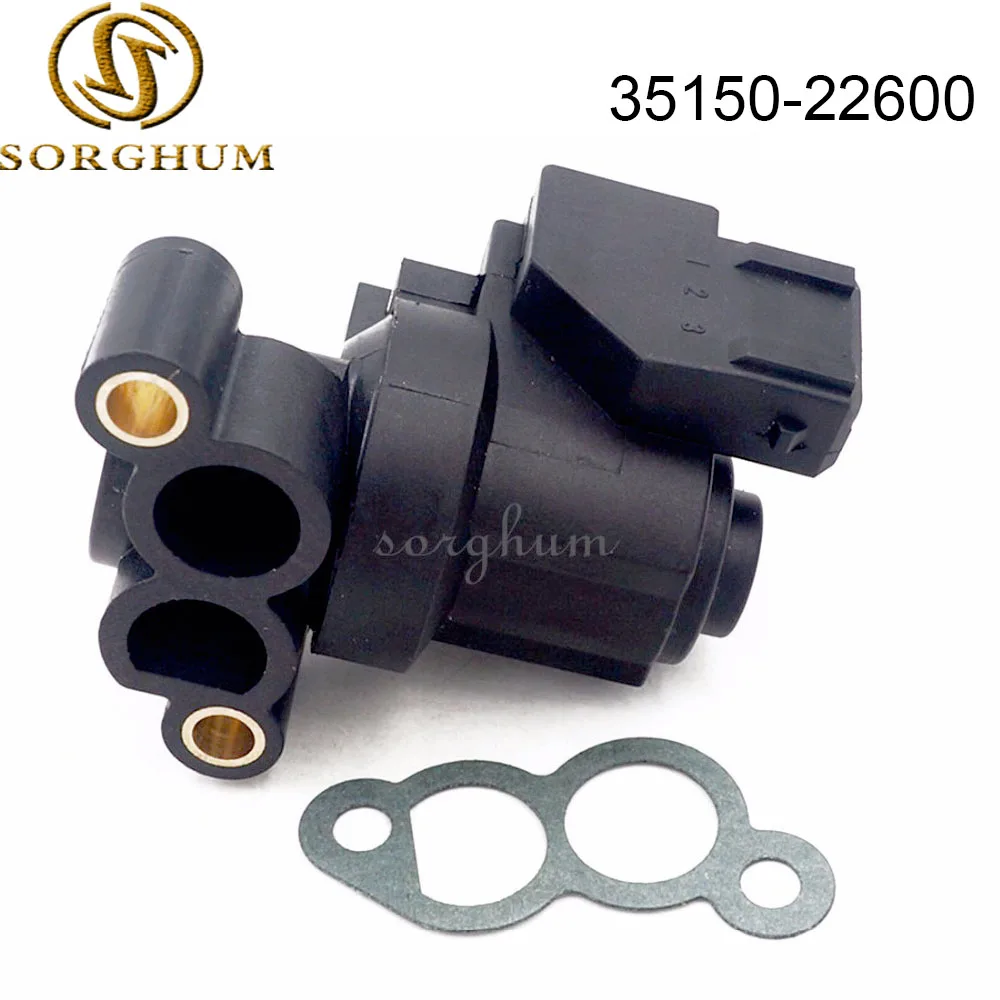 

New IDLE AIR CONTROL VALVE For Hyundai ACCENT COUPE ELANTRA GETZ MATRIX TIBURON KIA CERATO Sportage 35150-22600 AC493 3515022600
