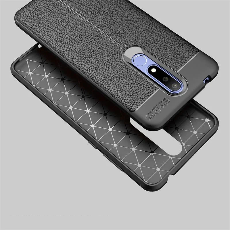 Чехлы для Nokia 9 Pureview 3,1 7,1 5,1 плюс 8,1 2,1 3,1 чехол Чехол из силикона и ТПУ для роскошный гибкий противоударные кожаные текстурированное покрытие