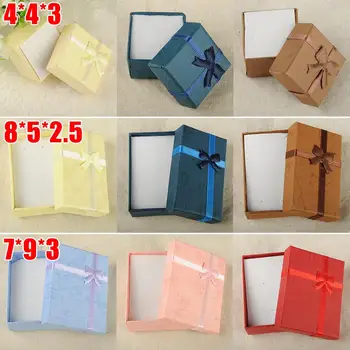 

Fashion 1PC 4x4x3cm/8x5x2.5cm/9x7x3cm Jewery Organizer Box Rings Storage Cute Box Small Gift Box For Jewelry Ring Earring Watch