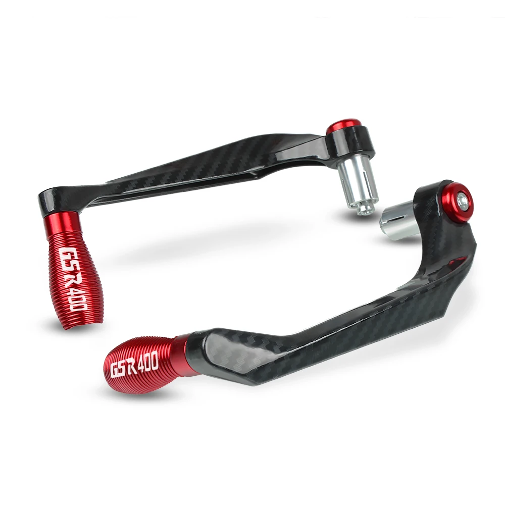 Aluminum Motorcycle hand guard Brake Clutch Levers Guard Protector For Suzuki GSR400 GSR 400 2005 - Цвет: Red