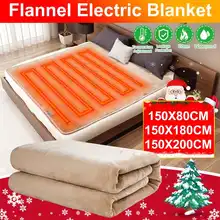 220 В 180 Вт зимнее теплое электрическое нагревательное одеяло двойной регулятор температуры фланелевый теплый обогреватель для одиночных/двойных людей